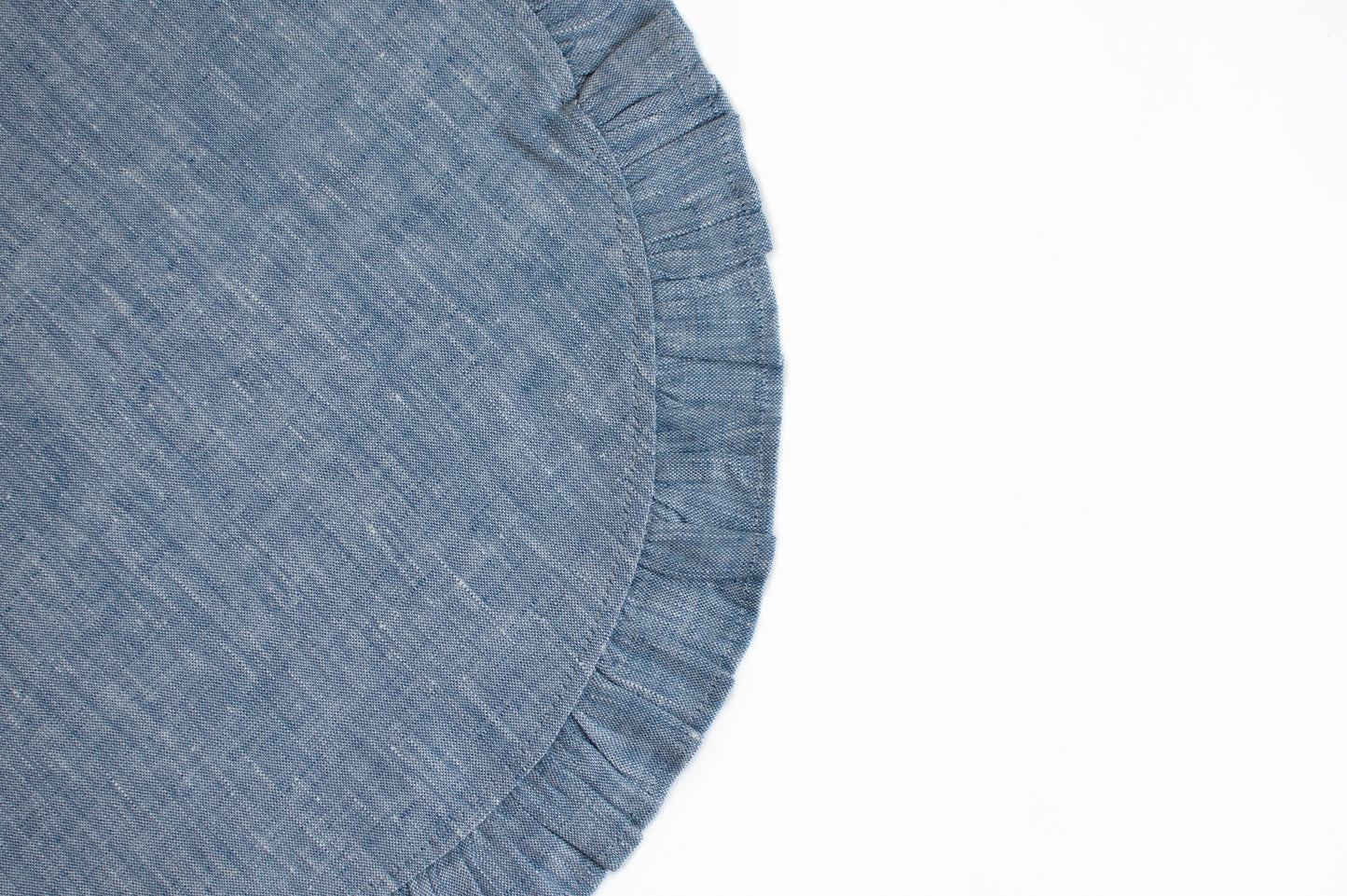 Set of Two Linen Placemats in Chambray