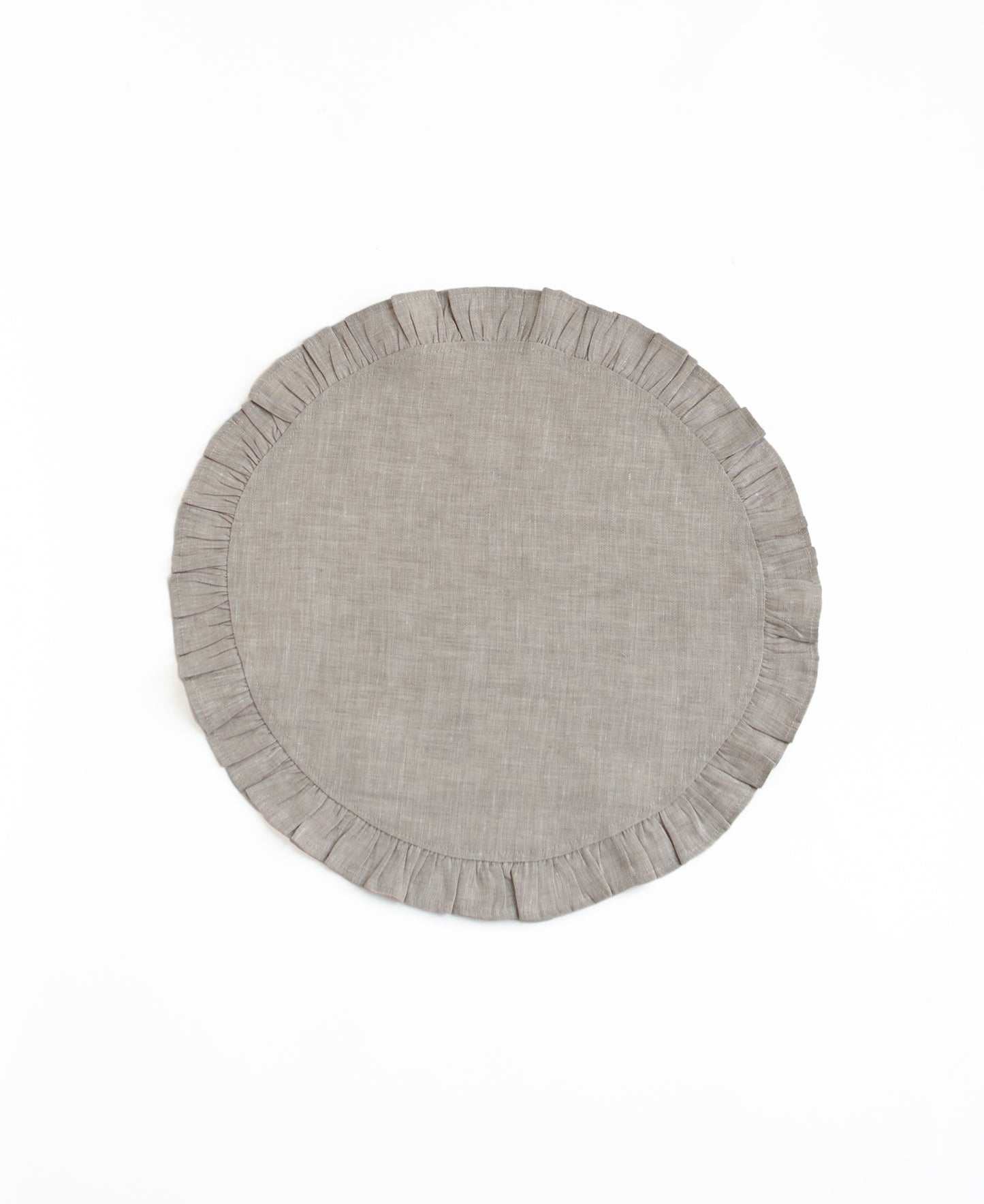 Set of Two Linen Placemats in Oatmeal