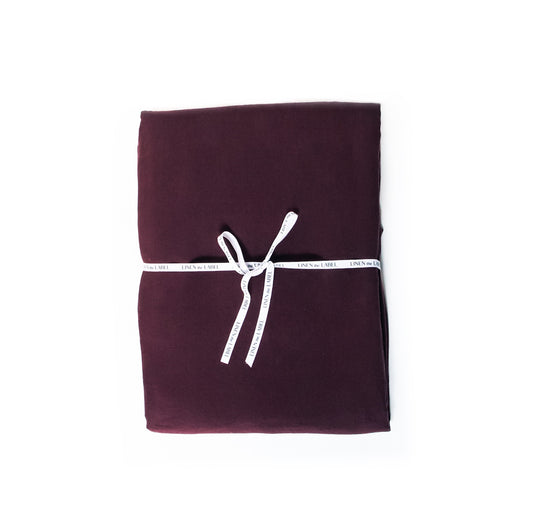 Aubergine Linen Tablecloth