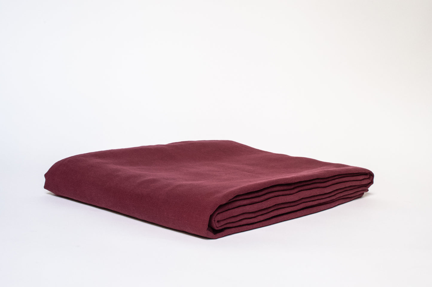 Currant Linen Coverlet