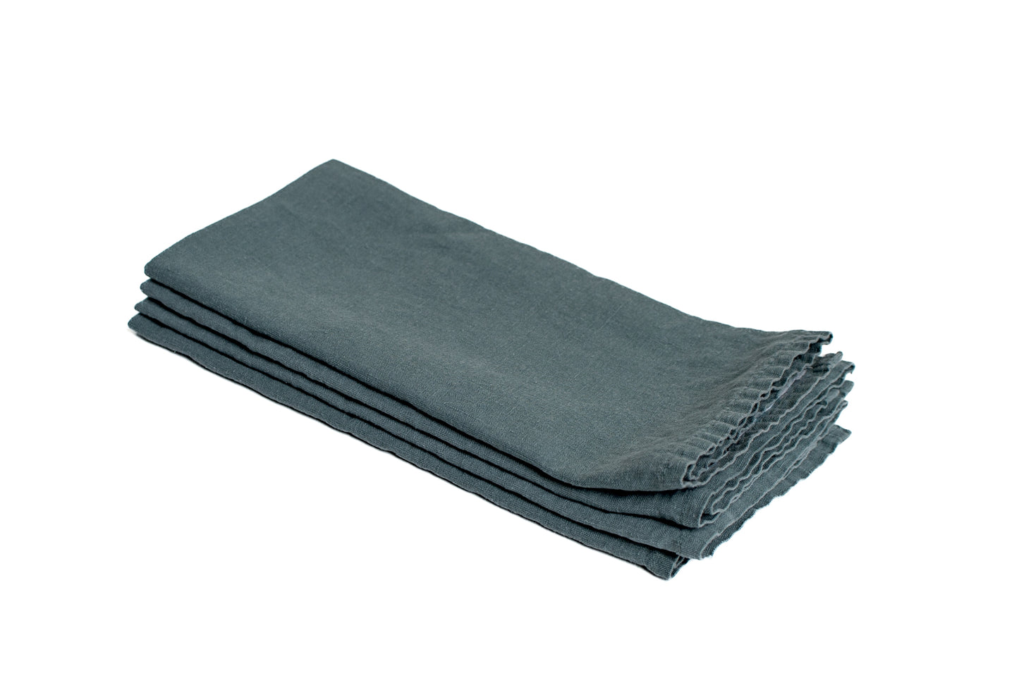 Set of Four Glacier Linen Napkins